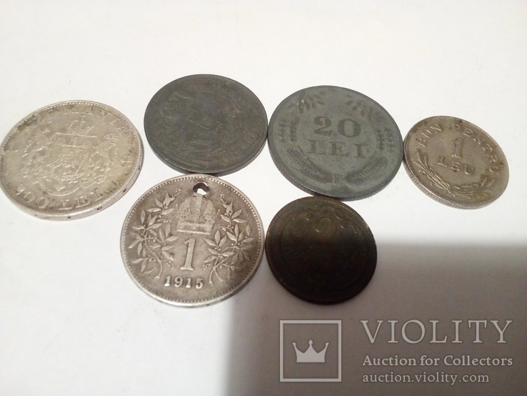 Старі монетки до 1943 року, 6 шт