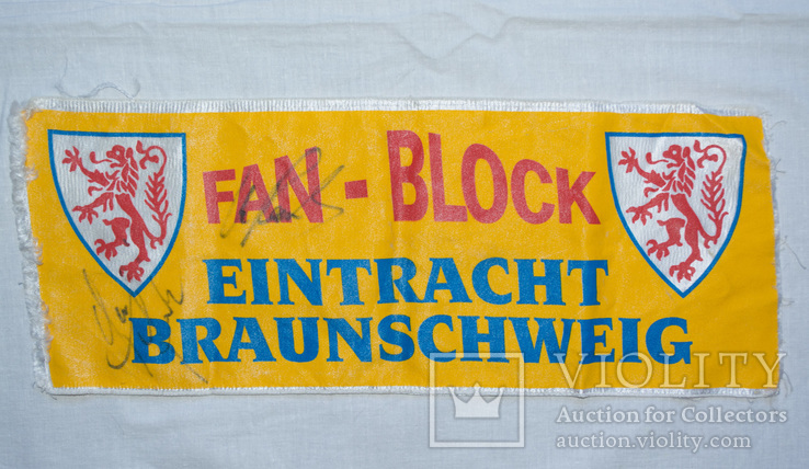 Платок з автографами футбольногї команди Eintracht braunschweig, фото №2