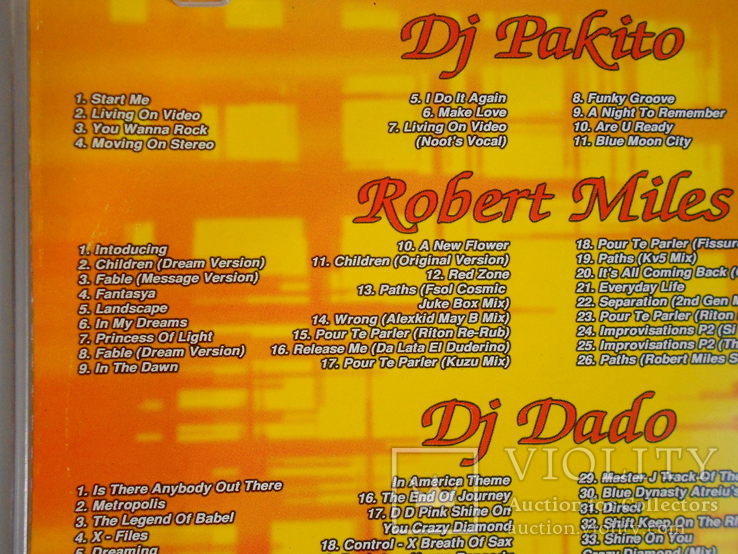 Диск CD МР3. Robert Miles. Dj Dado. Dj pakito, фото №5