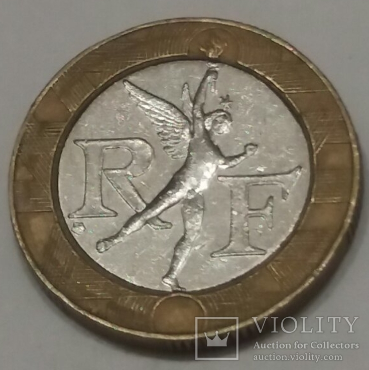 Франція 10 франків, 1992, фото №2