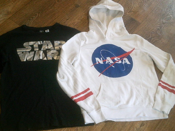 Nasa + Star Wars толстовка + футболка разм.М, фото №9