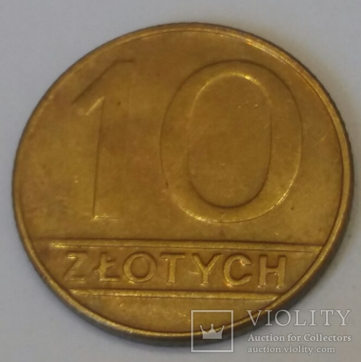 Polcsha 10 zlotih, 1989, numer zdjęcia 2