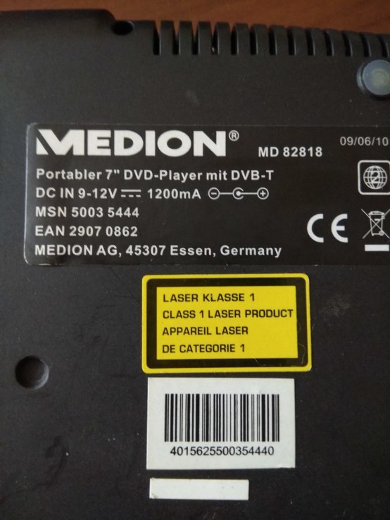 DVD- Player MEDION 7' MD 82818 +60шт cd, photo number 3