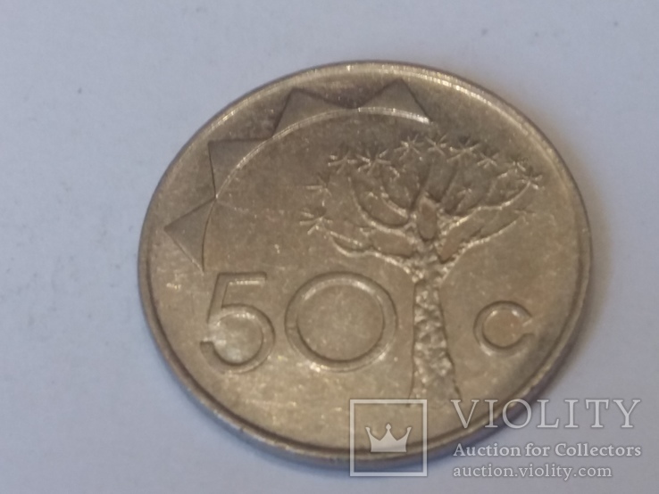 Намібія 50 центів, 1993, фото №2