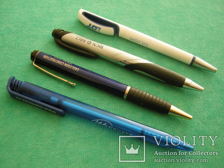 Четыре ручки с корпоративной символикой, фото №7