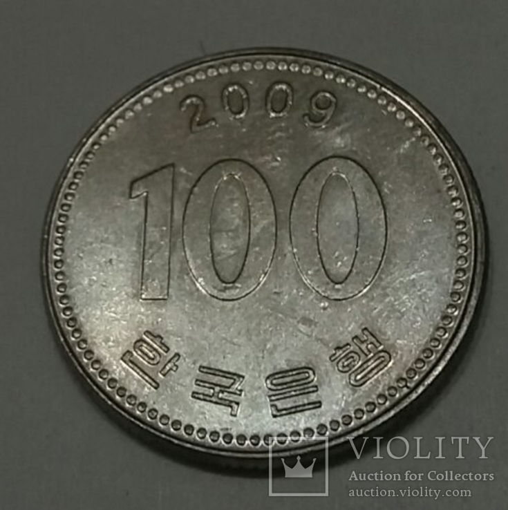 Південна Корея 100 вон, 2009, фото №2