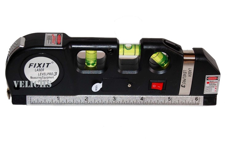 Лазерный уровень FIXIT Laser Level Pro 3 со встроенной рулеткой, фото №9