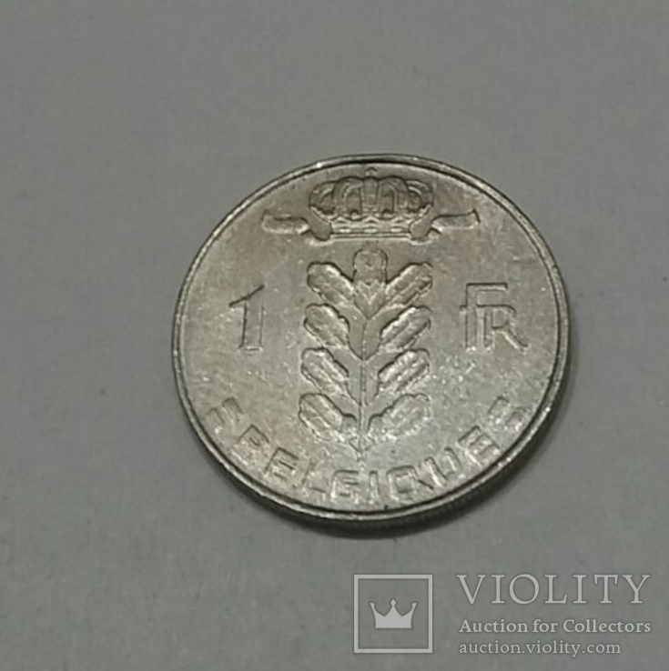 Бельгія 1 франк, 1977, фото №3