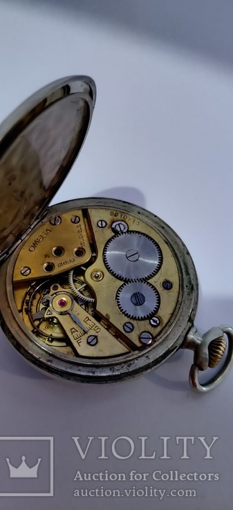 Часы карманные "OMEGA" 141 swiss made, желтый механизм (на точном ходу)., фото №7