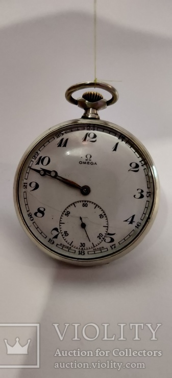 Часы карманные "OMEGA" 141 swiss made, желтый механизм (на точном ходу)., фото №2