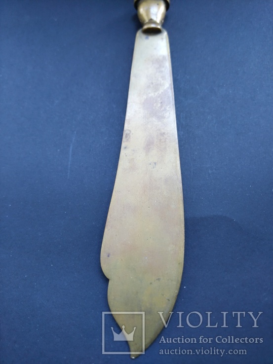 Антикварный нож для бумаг, писем Брахман, фото №4