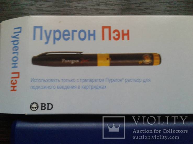 ﻿Ручка-инжектор для подкожного введения раствора Пурегон в картриджах + спец иглы, фото №3