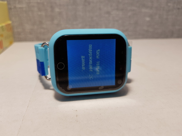 Детские телефон часы с GPS трекером Q750 Blue, photo number 7