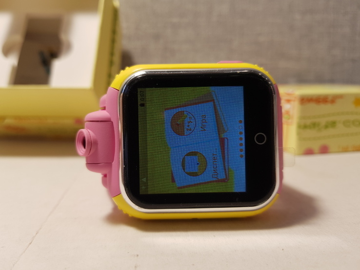 Детские телефон часы с GPS трекером, камерой Q200 Pink, photo number 12
