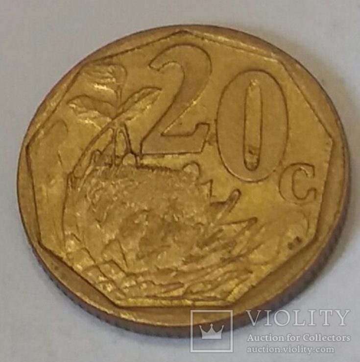 Південно-Африканська Республіка 20 центів, 1999, фото №2