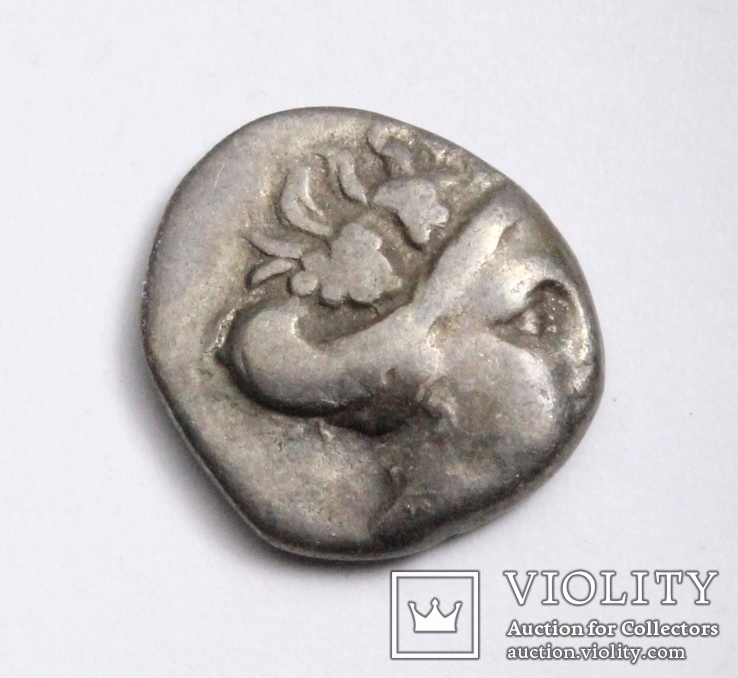 Острів Евбея, м.Гістіея (Ореос), срібний тетробол, ІІІ-ІІ ст. до н.е., фото №3