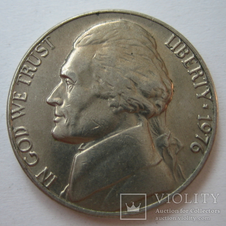 США 5 центов 1976 года.