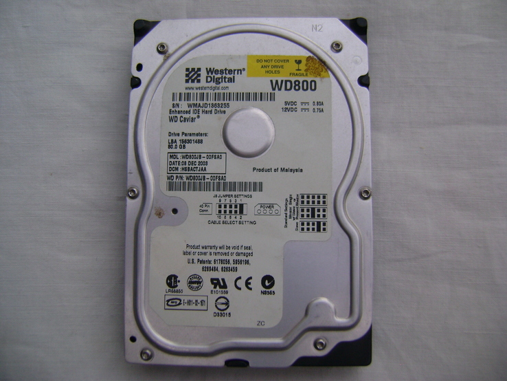 Жосткий диск IDE 80GB, numer zdjęcia 2