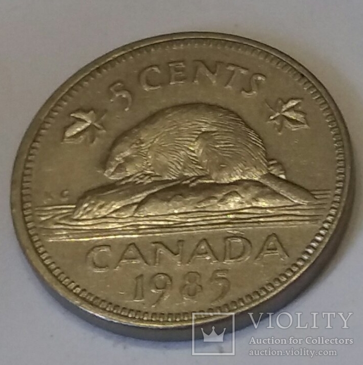 Канада 5 центів, 1985, фото №2