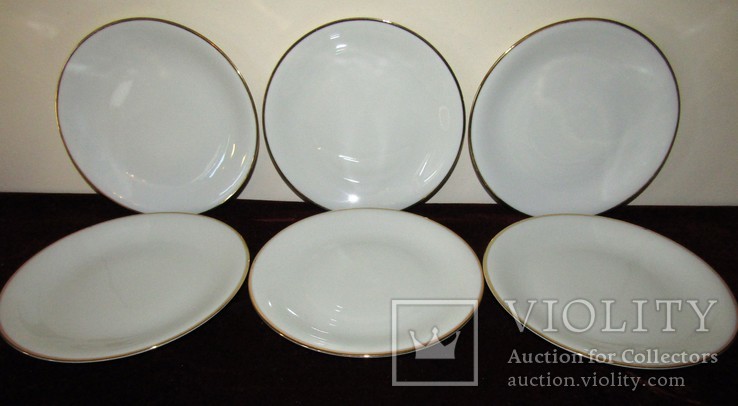 Антикварные тарелки фарфор клеймо Oscar Schaller &amp; Co. Германия 1935 -50 г.г., фото №3