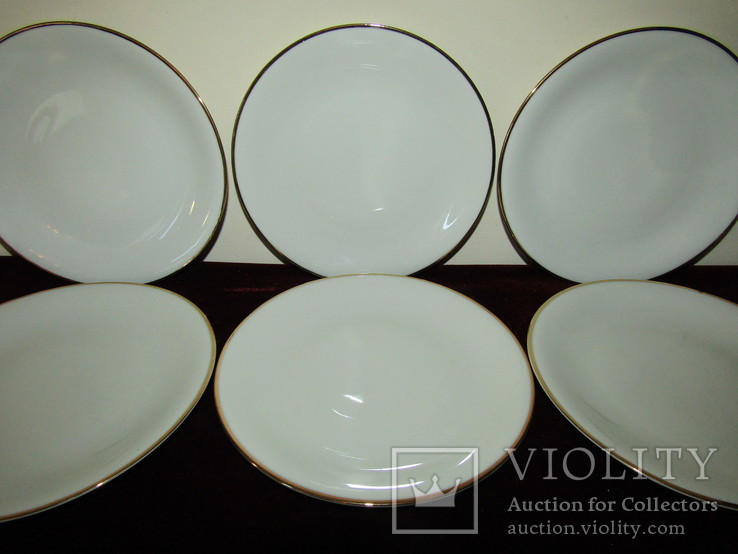 Антикварные тарелки фарфор клеймо Oscar Schaller &amp; Co. Германия 1935 -50 г.г., фото №5
