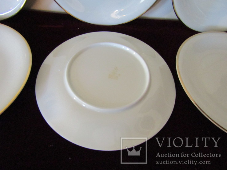 Антикварные тарелки фарфор клеймо Oscar Schaller &amp; Co. Германия 1935 -50 г.г., фото №9