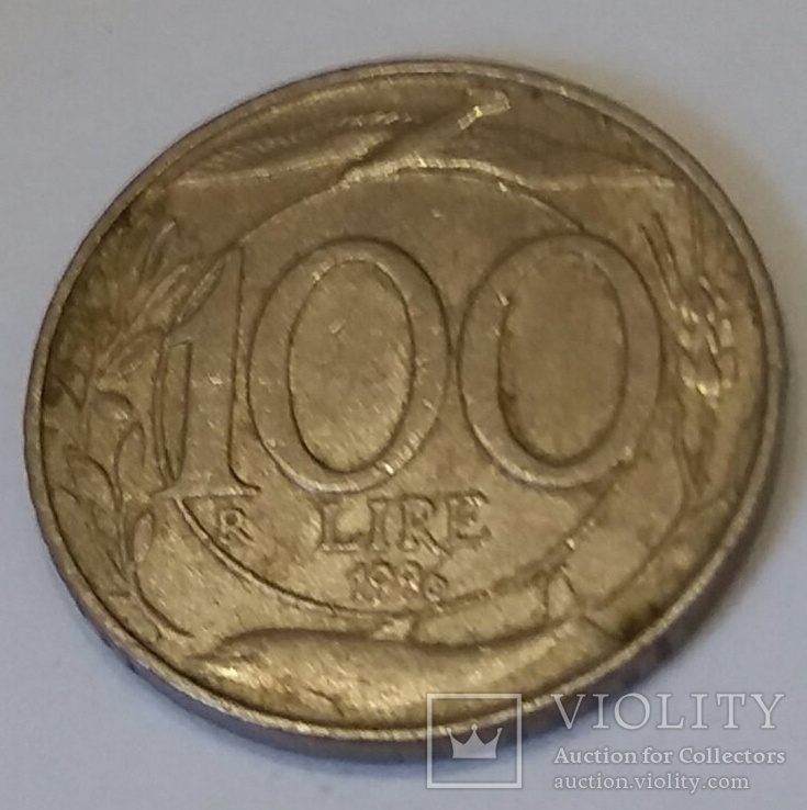 Італія 100 лір, 1996, фото №3