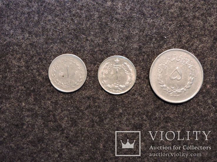 Монеты Иран 1955-1964 1, 5 риалов