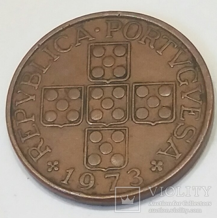 Portugaliya 1 eskudo, 1973, numer zdjęcia 3