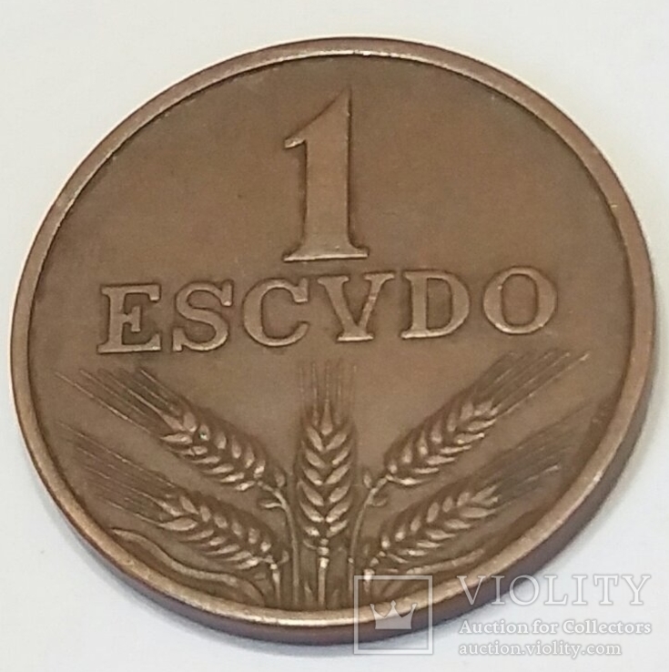 Португалія 1 ескудо, 1979, фото №2