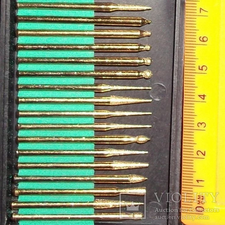 Боры для гравера &amp; дремлер 30шт. Латунная основа 2.35мм #4, фото №5