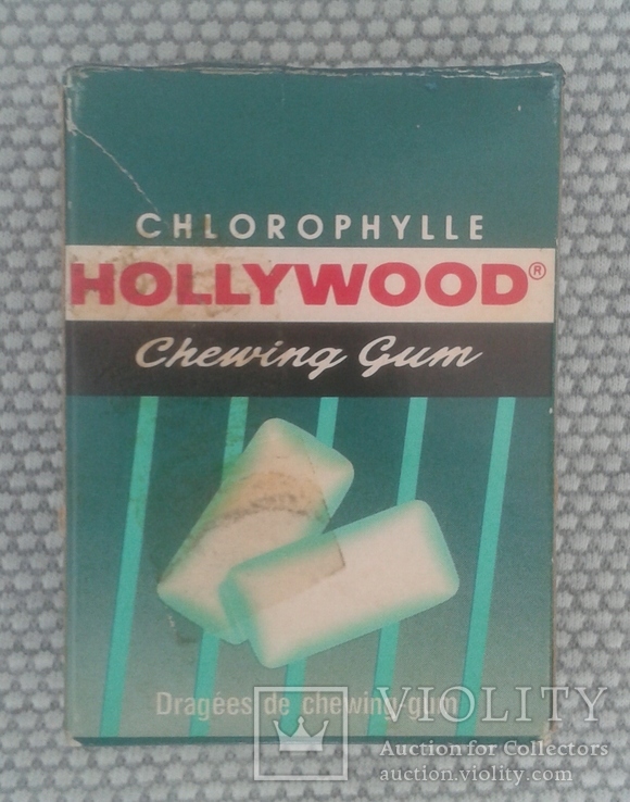 Chewing gum - chlorophylle - Hollywood - 28 g - 20 dragées