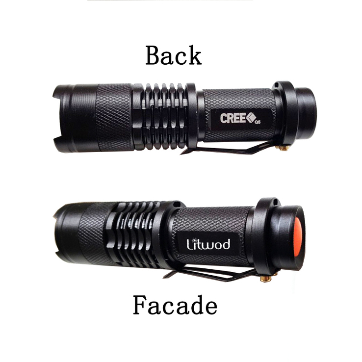 Фонарик портативный (CREE Q5 Waterproof LED ). Блиц., numer zdjęcia 8