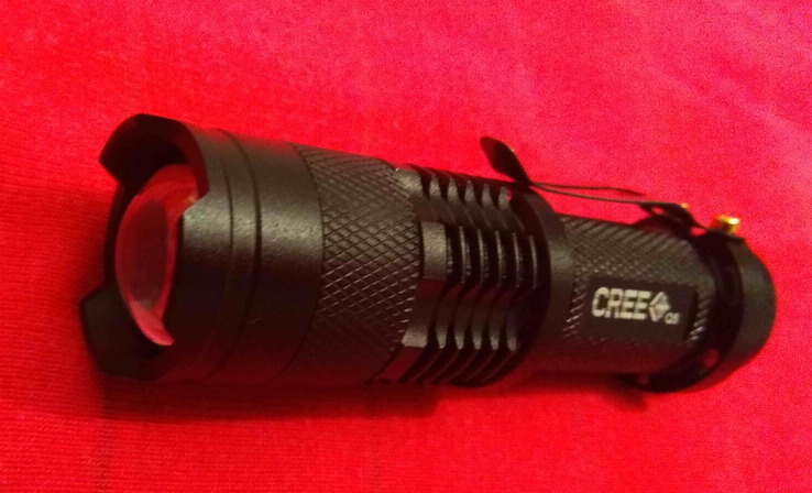 Фонарик портативный (CREE Q5 Waterproof LED ). Блиц., фото №9