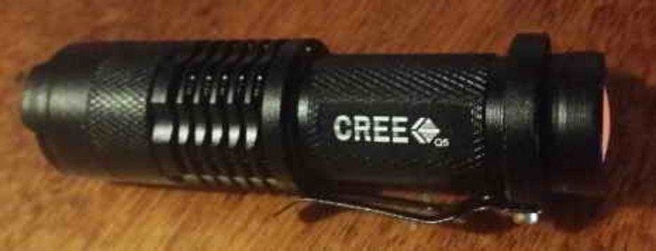 Фонарик портативный (CREE Q5 Waterproof LED ). Блиц., фото №12