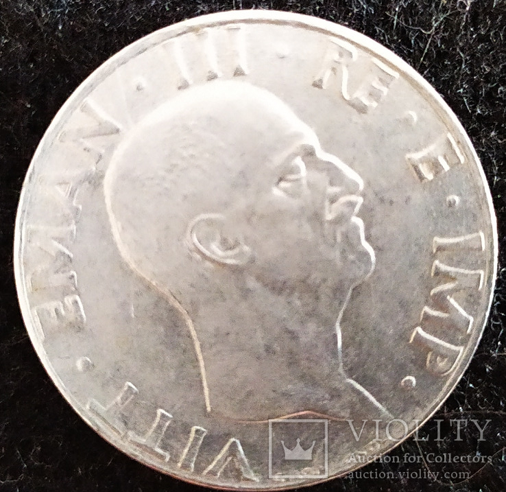 Італія 50 чентезимо, 1940 Магнетик Монета &gt; 50 чентезимо, 1940 - Італія - obverse, фото №3