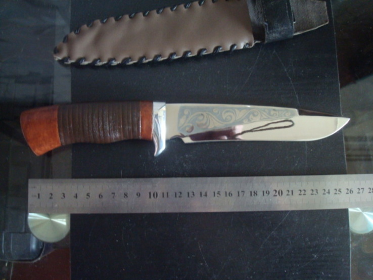 Новый охотничий нож в ножнах, фото №6