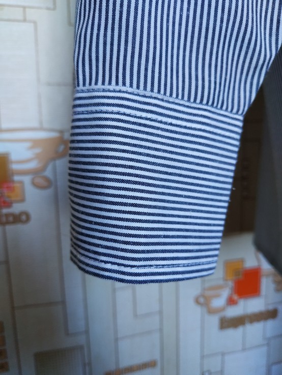 Рубашка черно-белая полоса ARTXTRA коттон p-p S(37-38), numer zdjęcia 6