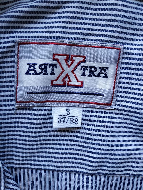 Рубашка черно-белая полоса ARTXTRA коттон p-p S(37-38), фото №8