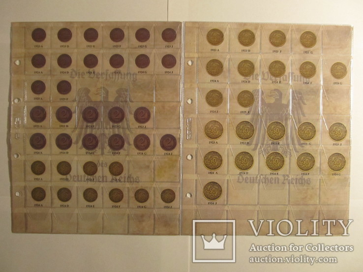 Альбом-каталог для разменных монет Веймарской Республики 1919-1938гг, фото №7