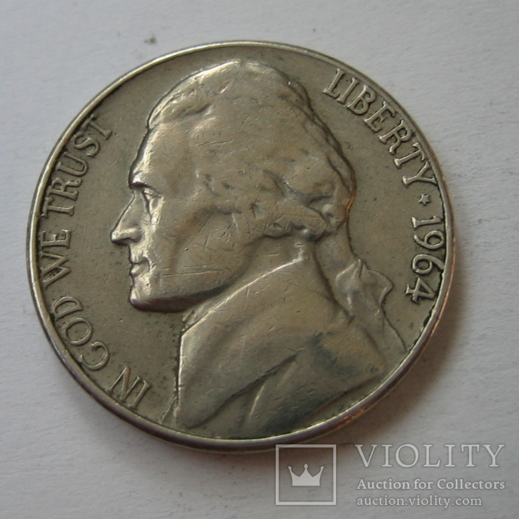 США 5 центов 1964 года.D, фото №4