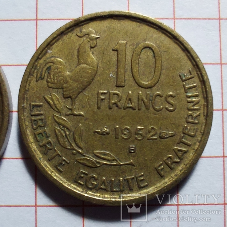 Франция. 10 франков 1951, 1952, 1952, фото №6
