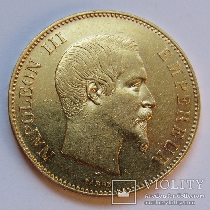 100 франков 1856 г. Франция, фото №3