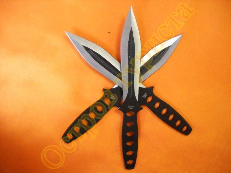 Ножи метательные 2078 набор 3 шт с чехлом, фото №6