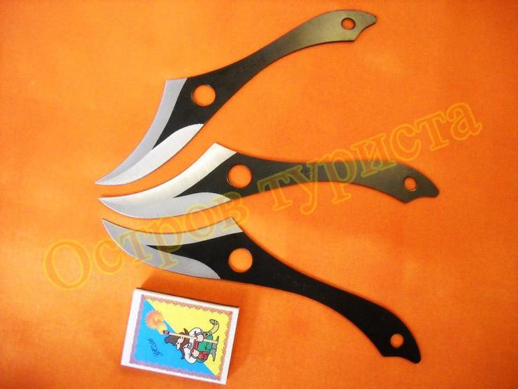 Ножи метательные набор 3 шт 159030 с чехлом, фото №4