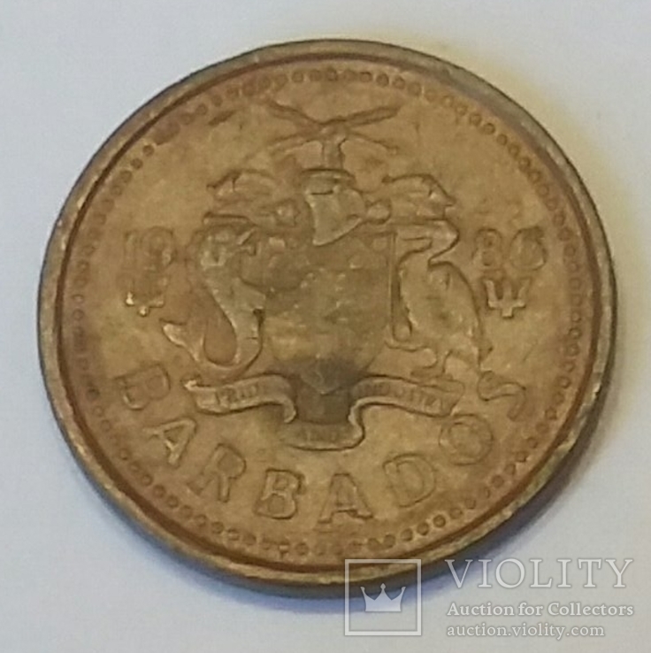 Барбадос 1 цент, 1986, фото №3