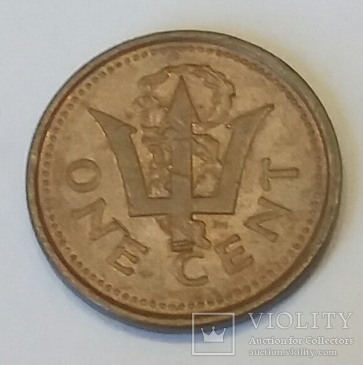 Барбадос 1 цент, 1986, фото №2
