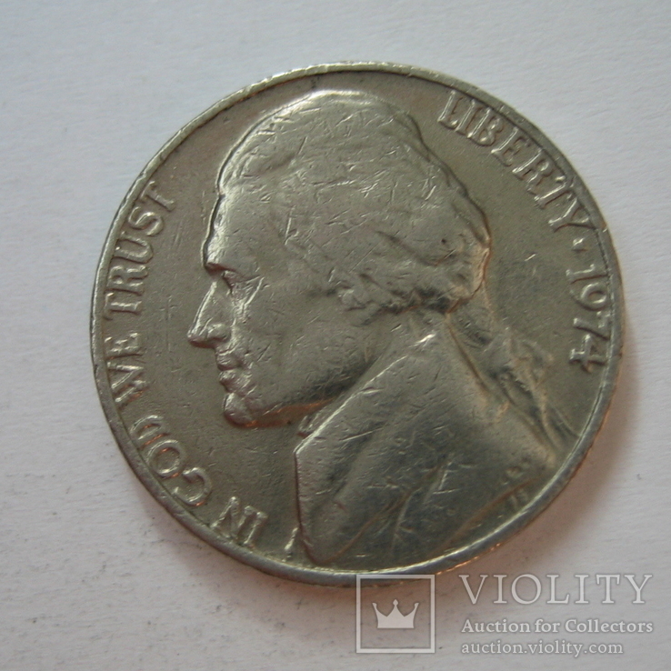 США 5 центов 1974 года., фото №3