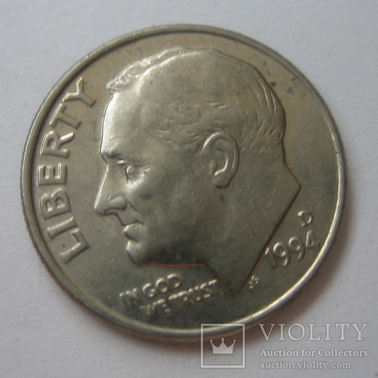 США 10 центов 1994 года.P, фото №2