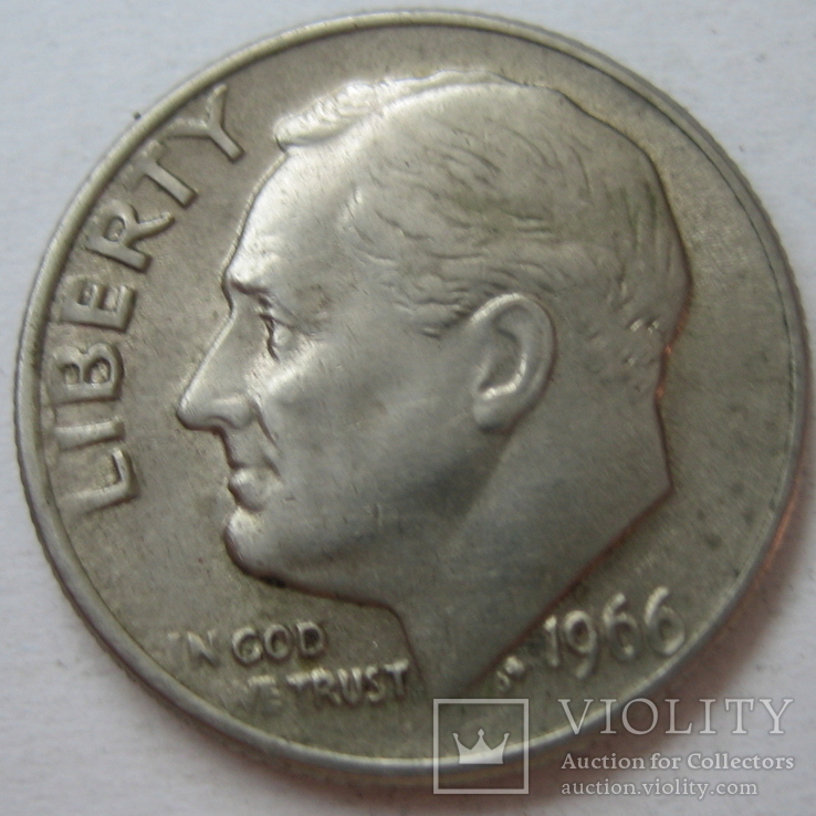 США 10 центов 1966 года., фото №3